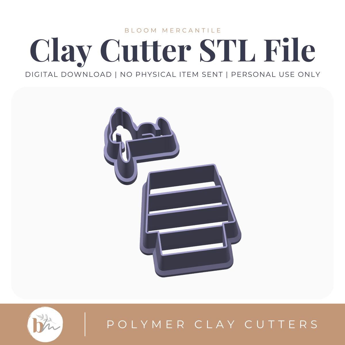 Dog and House 2pc Set | Digital STL File | Polymer Clay Tools & Cutters