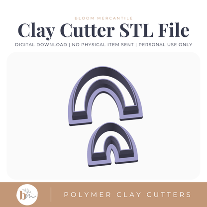 Double Rainbow | Digital STL File | Polymer Clay Tools & Cutters