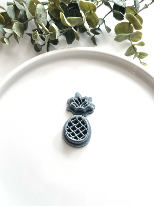 Embossed Pineapple (2pc) | Fruit Collection | Polymer Clay Cutter