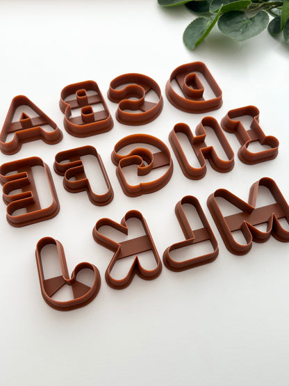 Fridge Magnet Letters A-M | Polymer Clay Cutter