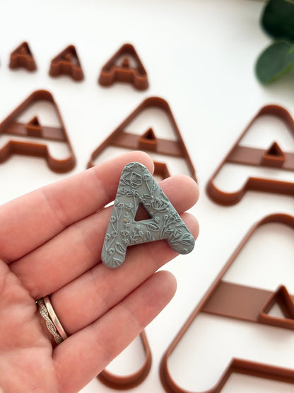 Fridge Magnet Letters N-Z | Polymer Clay Cutter