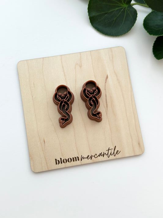 Dark Magic Snake Symbol (Mirror Set) | Polymer Clay Cutter