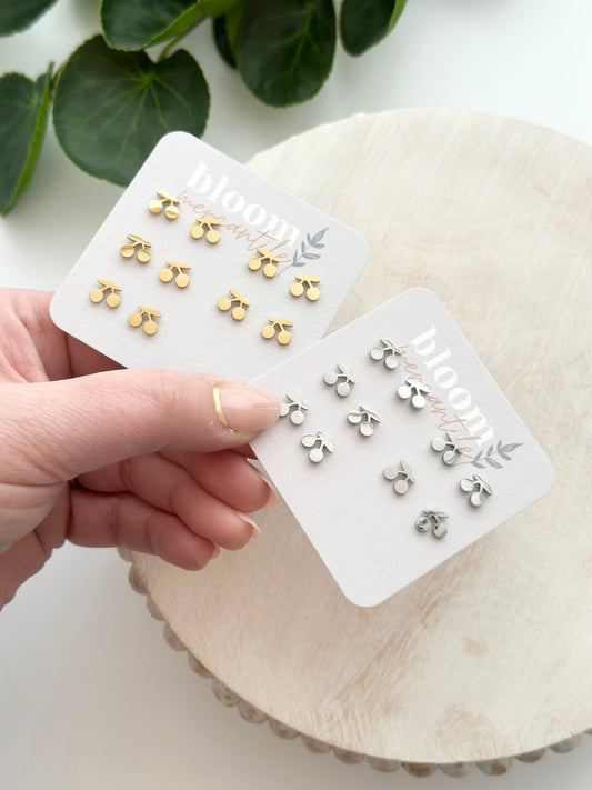 Cherries | Add-On Stud Packs (5 pair)