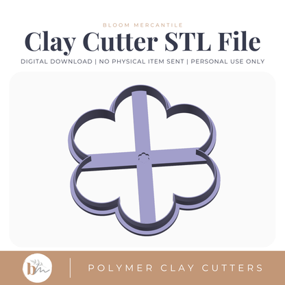 Trinket Dish - Flower | Digital STL File | Polymer Clay Tools & Cutters