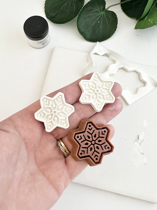 Scandi Folk Snowflake  | Polymer Clay Cutter