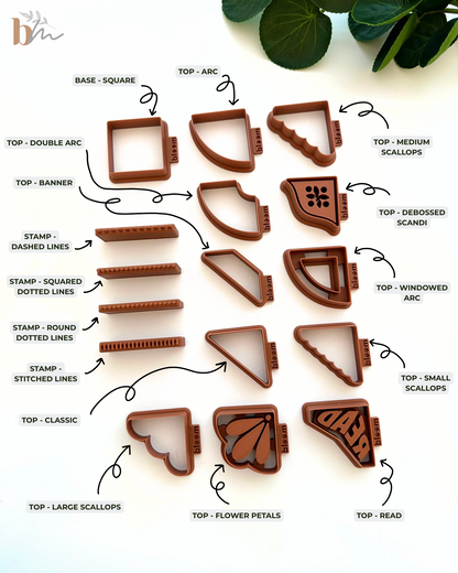 Corner Bookmarks | Polymer Clay Cutter