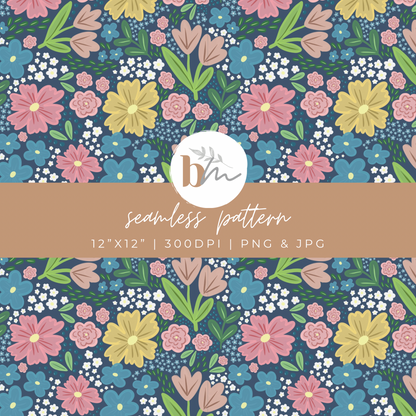 Floral Garden | Digital Seamless Pattern