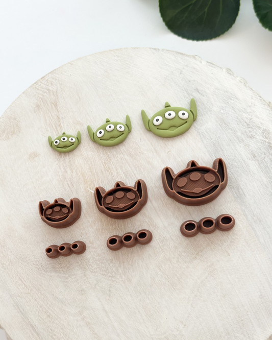 Little Green Alien | Polymer Clay Cutter