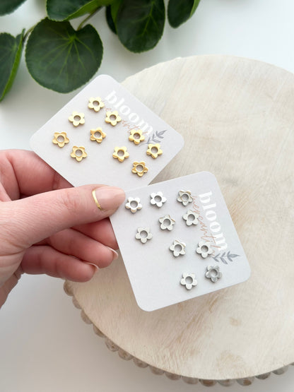 Five Petal Flowers | Add-On Stud Packs (5 pair)
