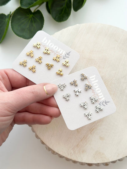 Flower Trio | Add-On Stud Packs (5 pair)