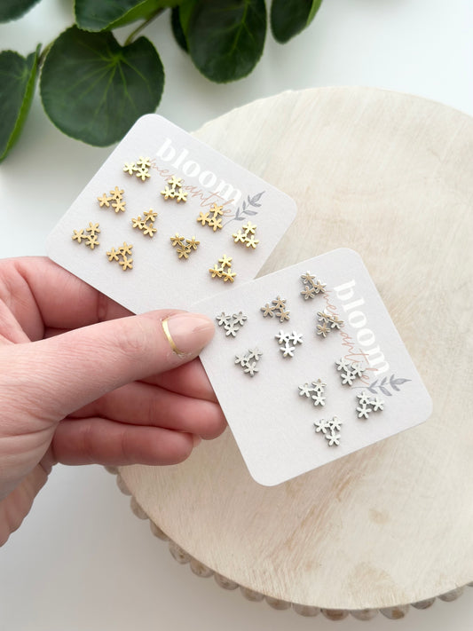 Flower Trio | Add-On Stud Packs (5 pair)