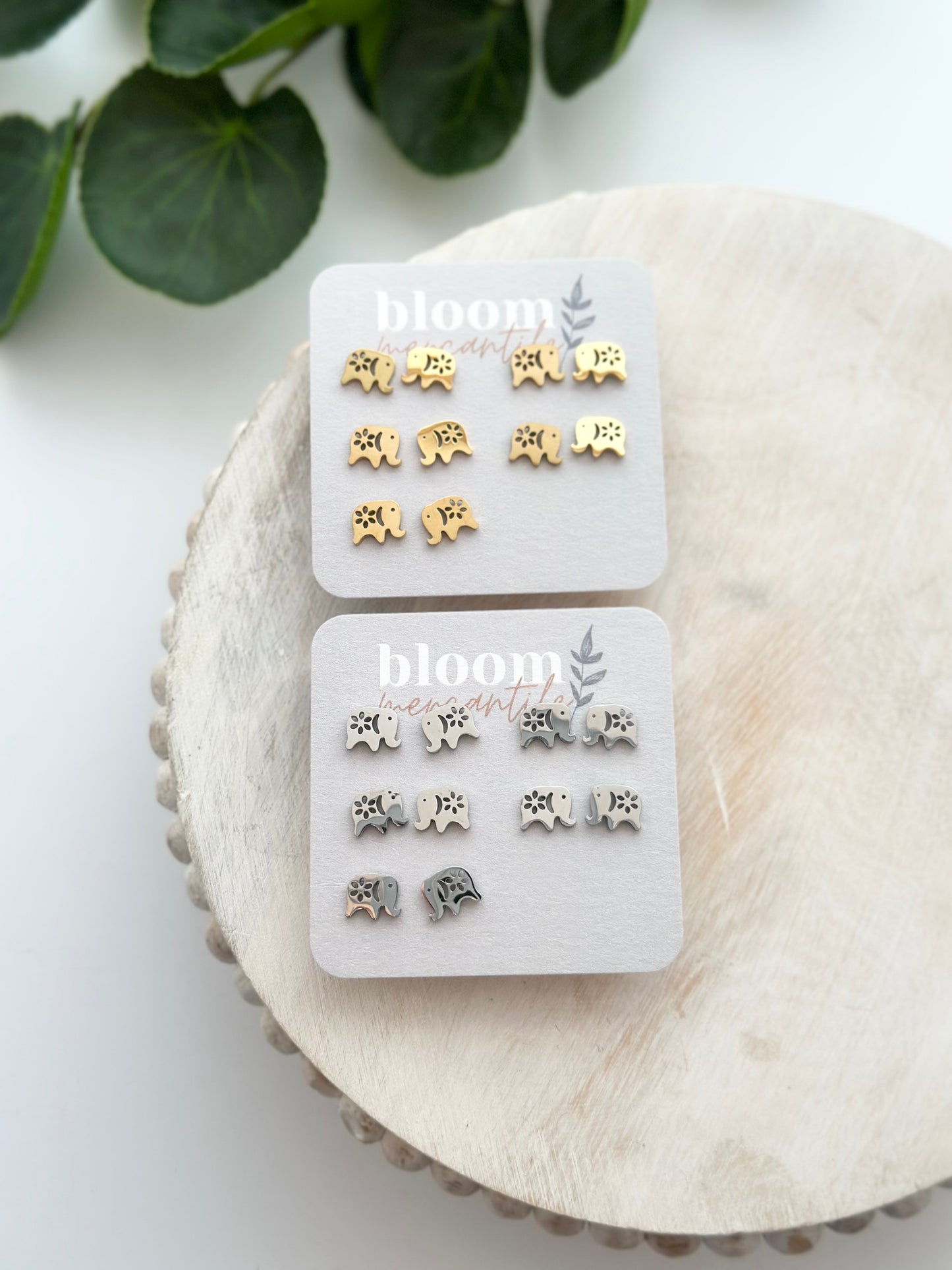 Elephant with Flower | Add-On Stud Packs (5 pair)