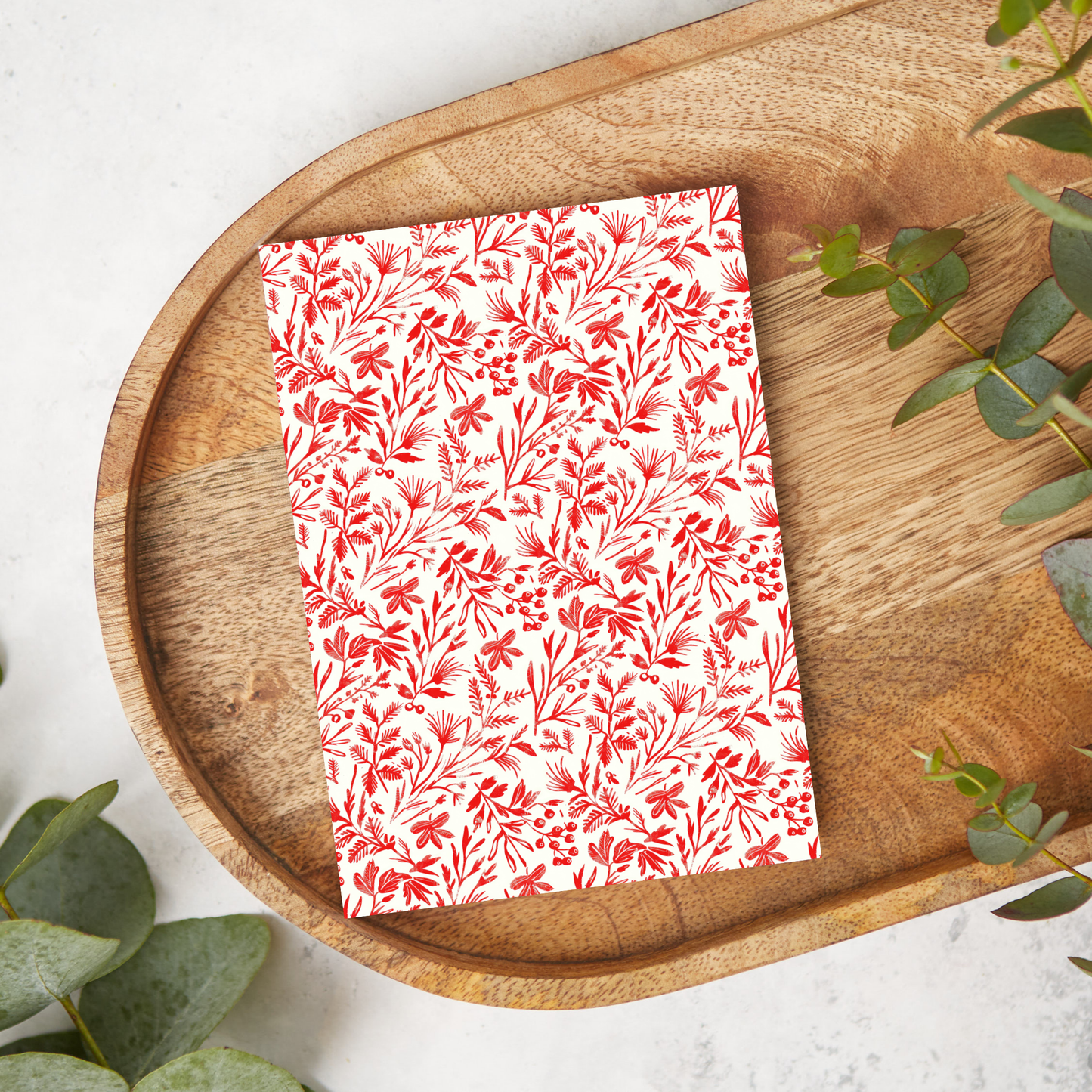 Red Floral Stems | AG025 | Image Transfer Paper