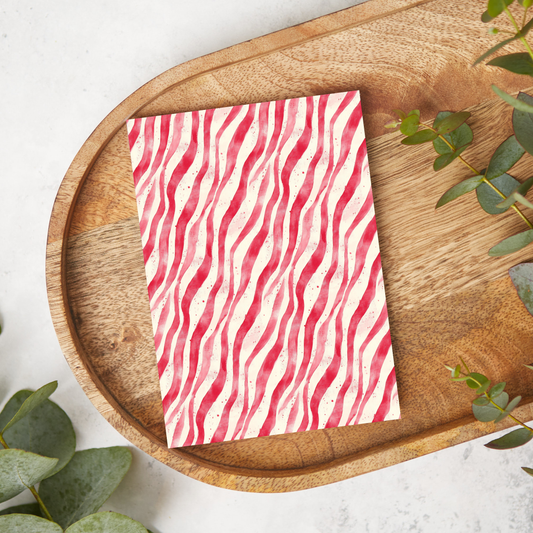 Watercolor Red Stripes | AG048 | Image Transfer Paper