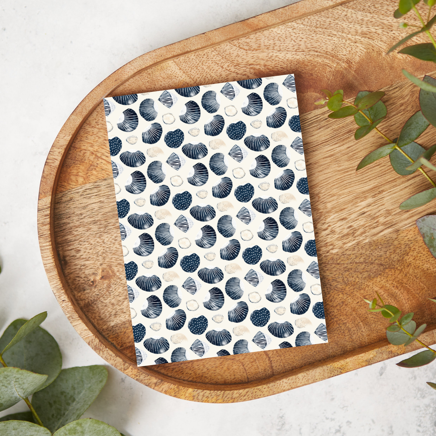 Blue Watercolor Shells | JN044 | Image Transfer Paper