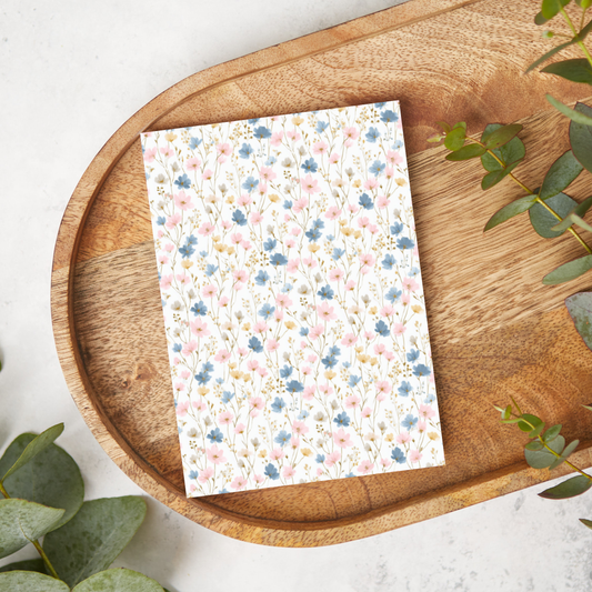 Pink, Blue, Yellow Flowers | T0760 | Image Transfer Paper