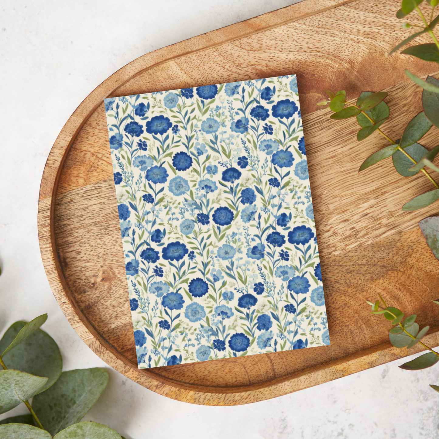 Blue Flowers | T0784 | Image Transfer Paper