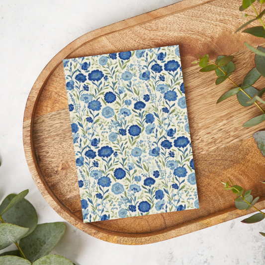 Blue Flowers | T0784 | Image Transfer Paper