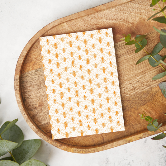 Golden Bee Hexagons | T0804 | Image Transfer Paper