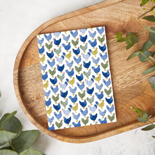 Blue Chickens | T0818 | Image Transfer Paper