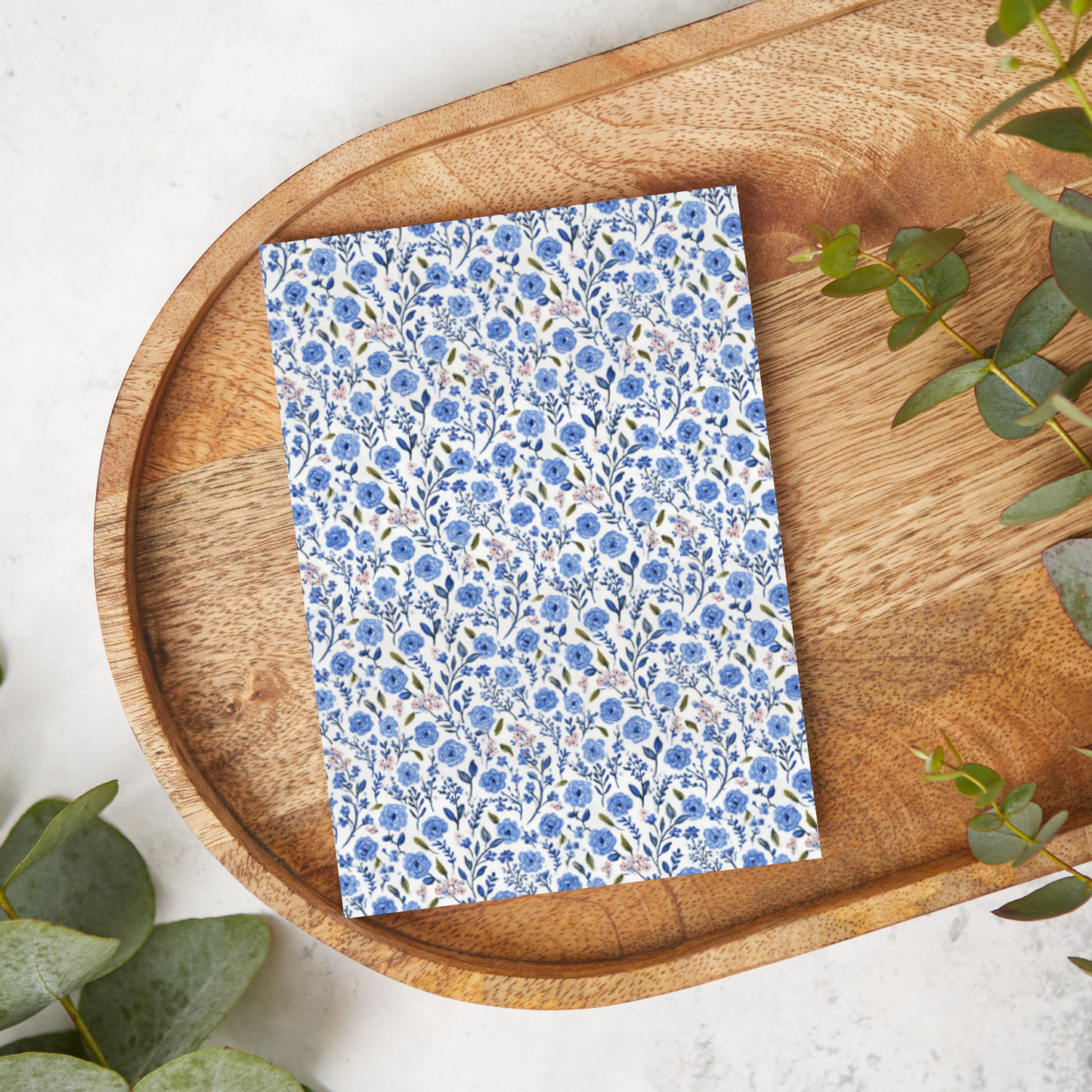 Blue Florals | T0819 | Image Transfer Paper