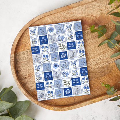 Blue Floral Stamps | T0820 | Image Transfer Paper