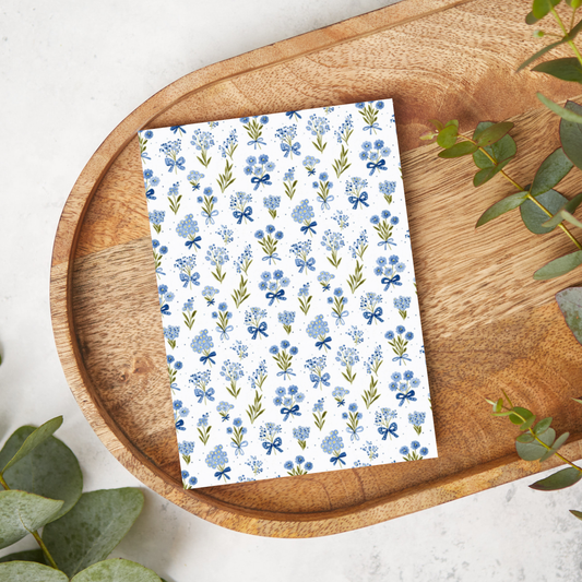 Blue Floral Bouquets | T0827 | Image Transfer Paper