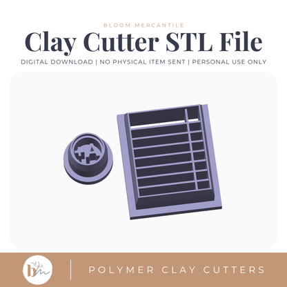 Notebook Paper and A+ Stamp Set | Digital STL File | Polymer Clay Tools & Cutters