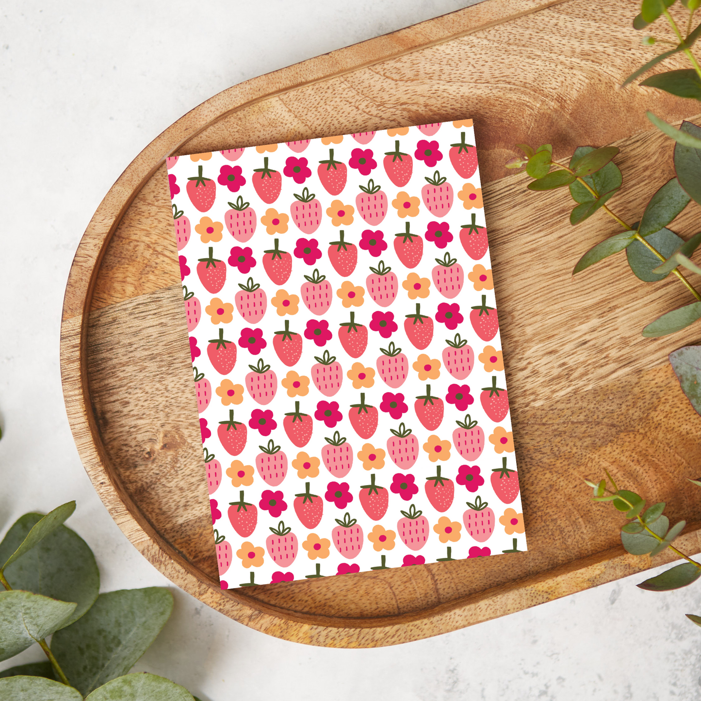 Strawberries and Flowers | SV43 | Image Transfer Paper