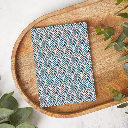 Blue Abstract Leaves | DD12 | Image Transfer Paper