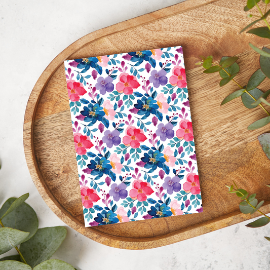 Blue, Pink, Purple Flowers | SV80 | Image Transfer Paper