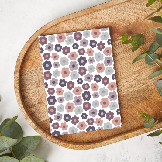 Crayon Flowers - Purple Neutrals | XC025 | Image Transfer Paper