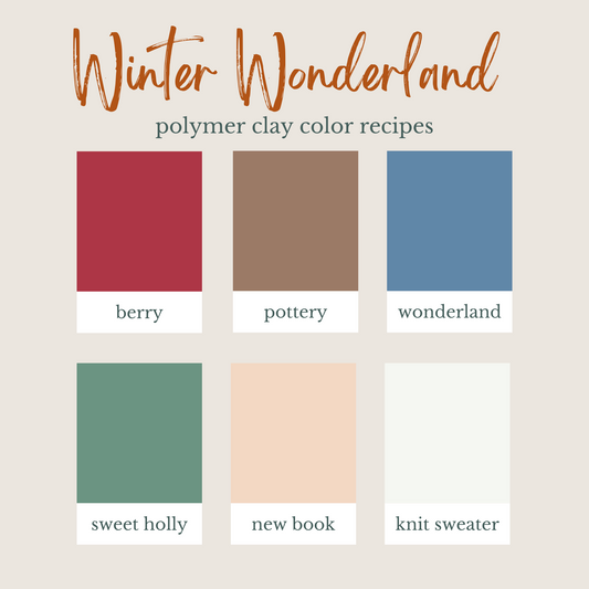 Winter Wonderland | Sculpey Souffle | Polymer Clay Color Recipes