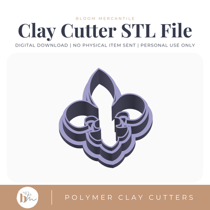 Fleur de Lis - 4 Sizes STL file
