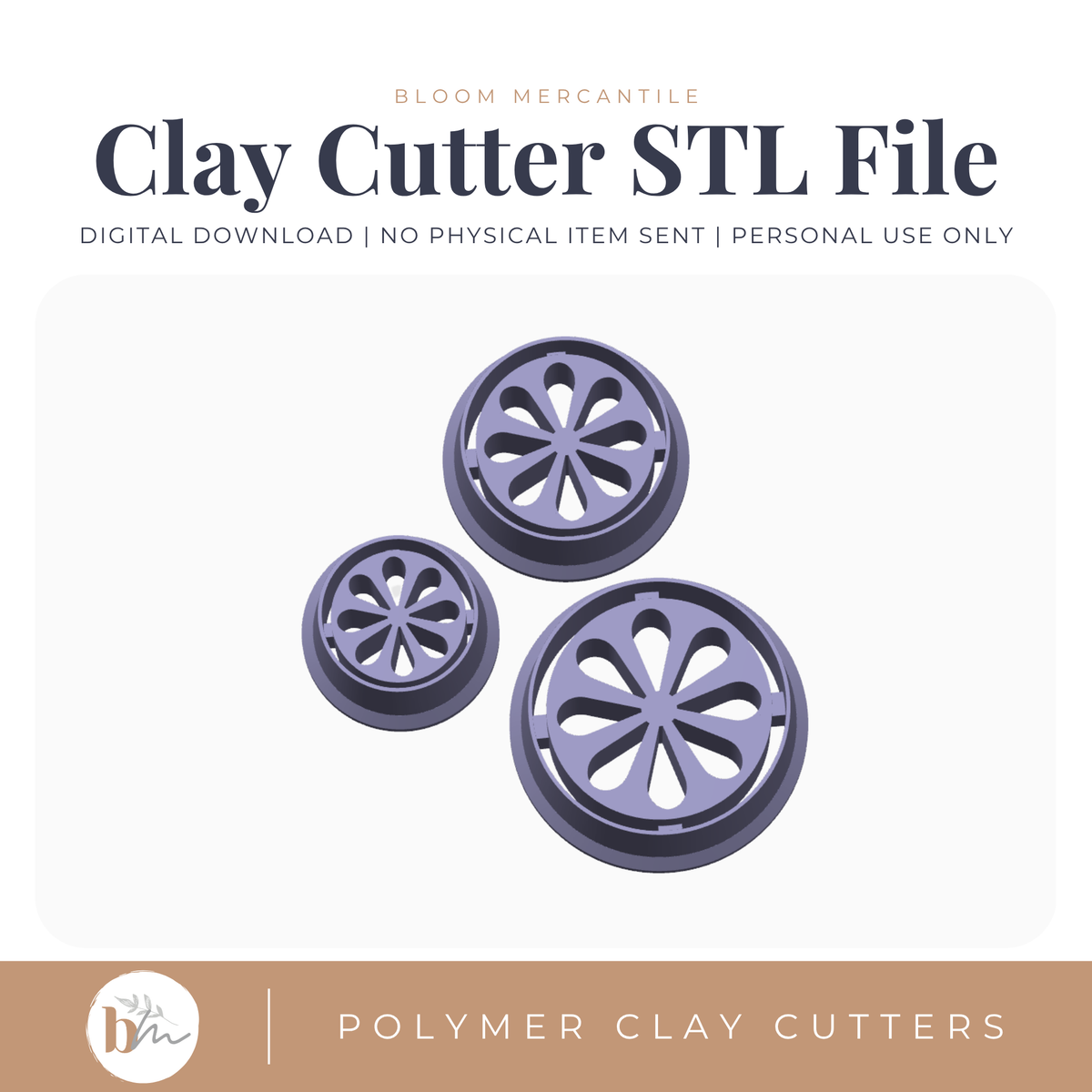 Scandi Folk Circle - 2 Sizes STL cutter preview