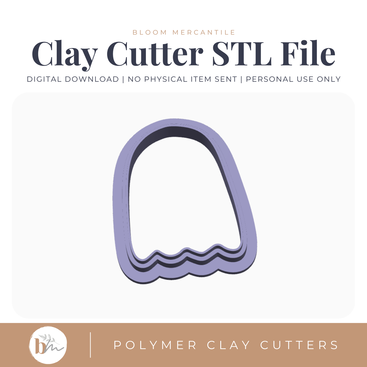 Ghost - 4 Sizes STL cutter preview