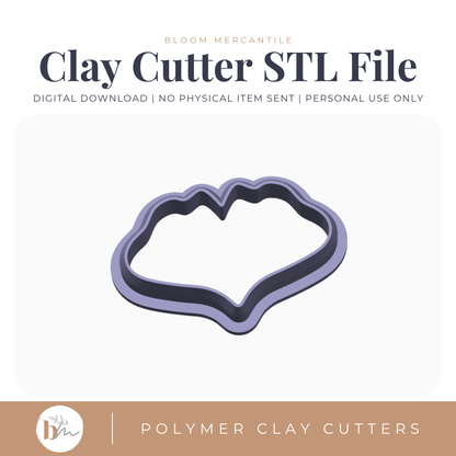 Ginkgo Leaf STL cutter preview