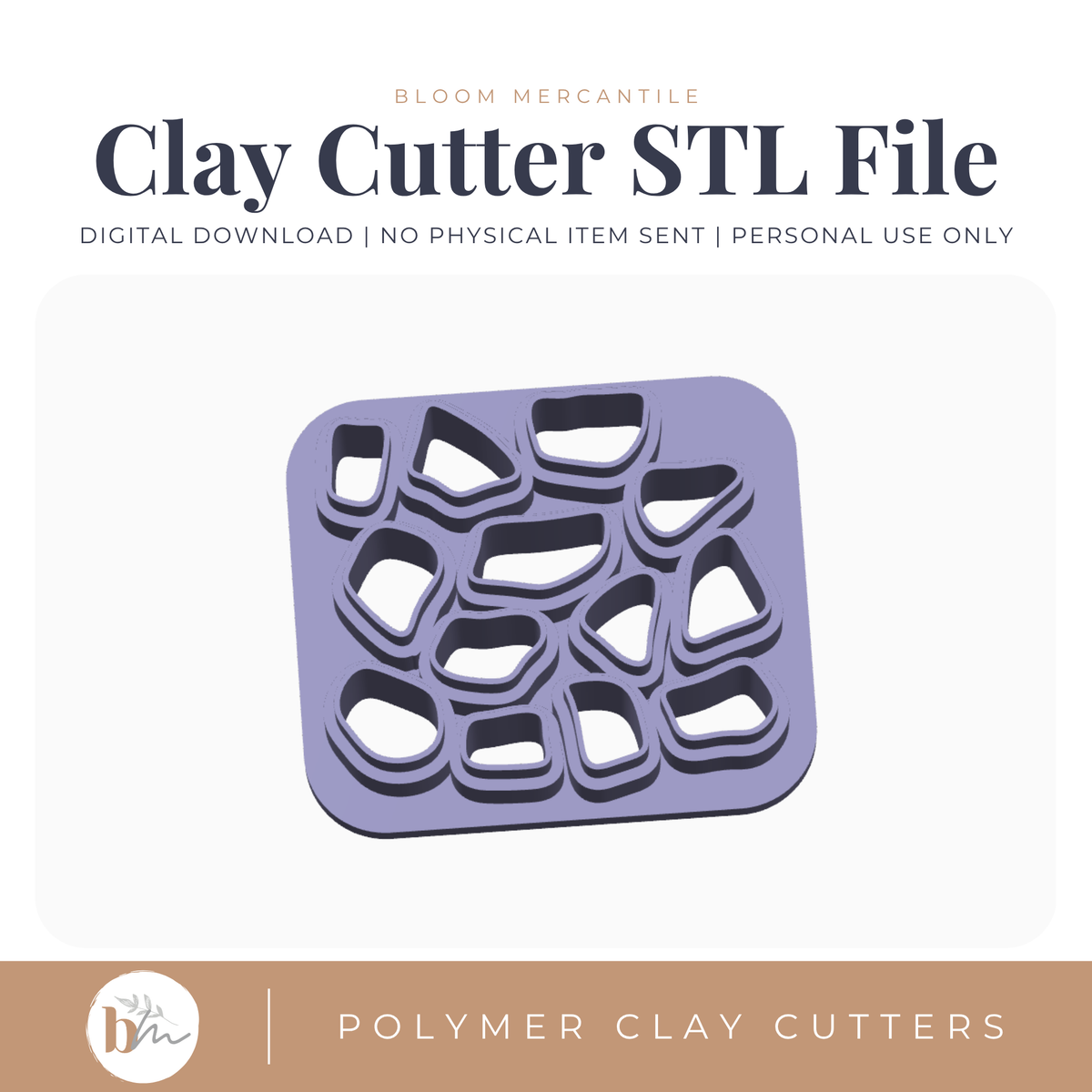 Giraffe Print Template STL cutter preview