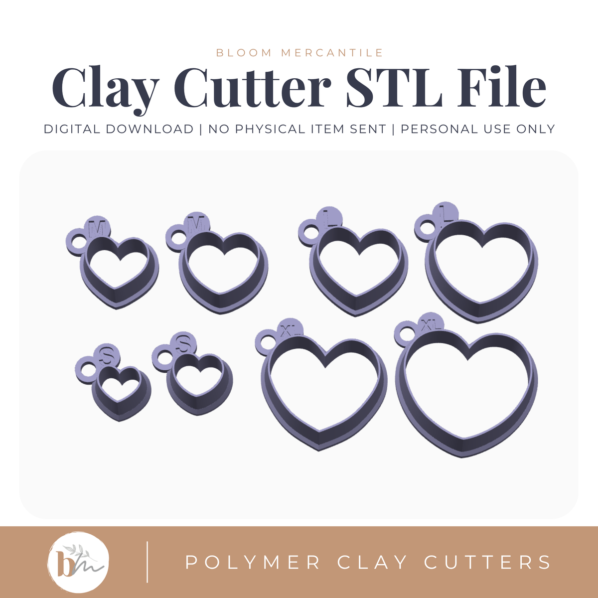 Heart Sugar Cookie Set - 4 Sizes