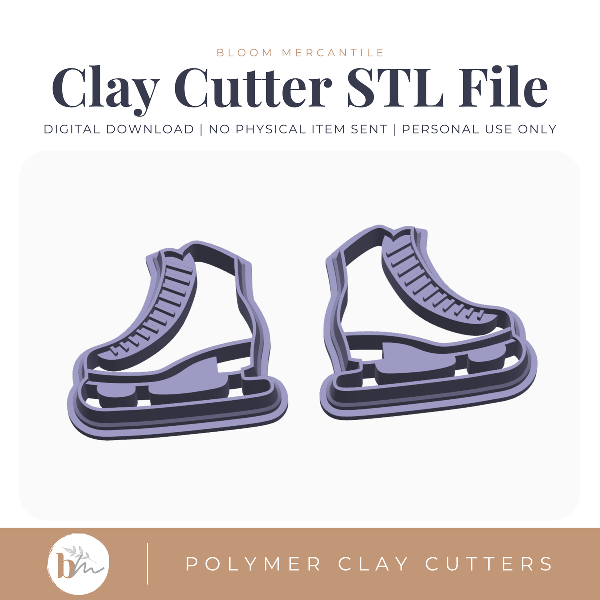Ice Skates Mirror Set