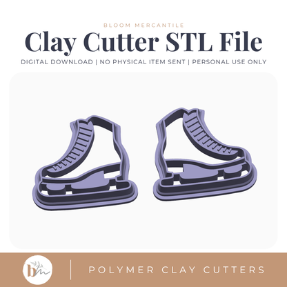 Ice Skates Mirror Set