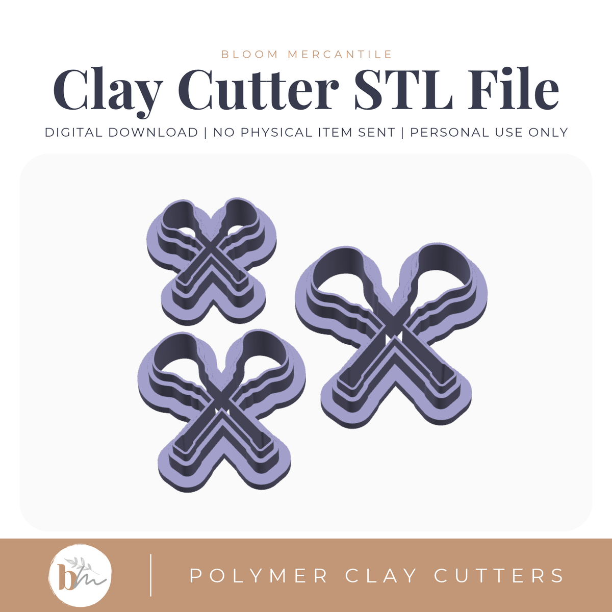 Lacrosse Sticks - 3 Sizes digital STL polymer clay cutter