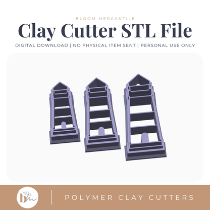 Lighthouse - 3 Sizes digital STL polymer clay cutter