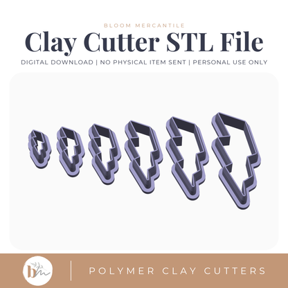 Lightning Bolt - 6 Sizes | STL cutter cover image