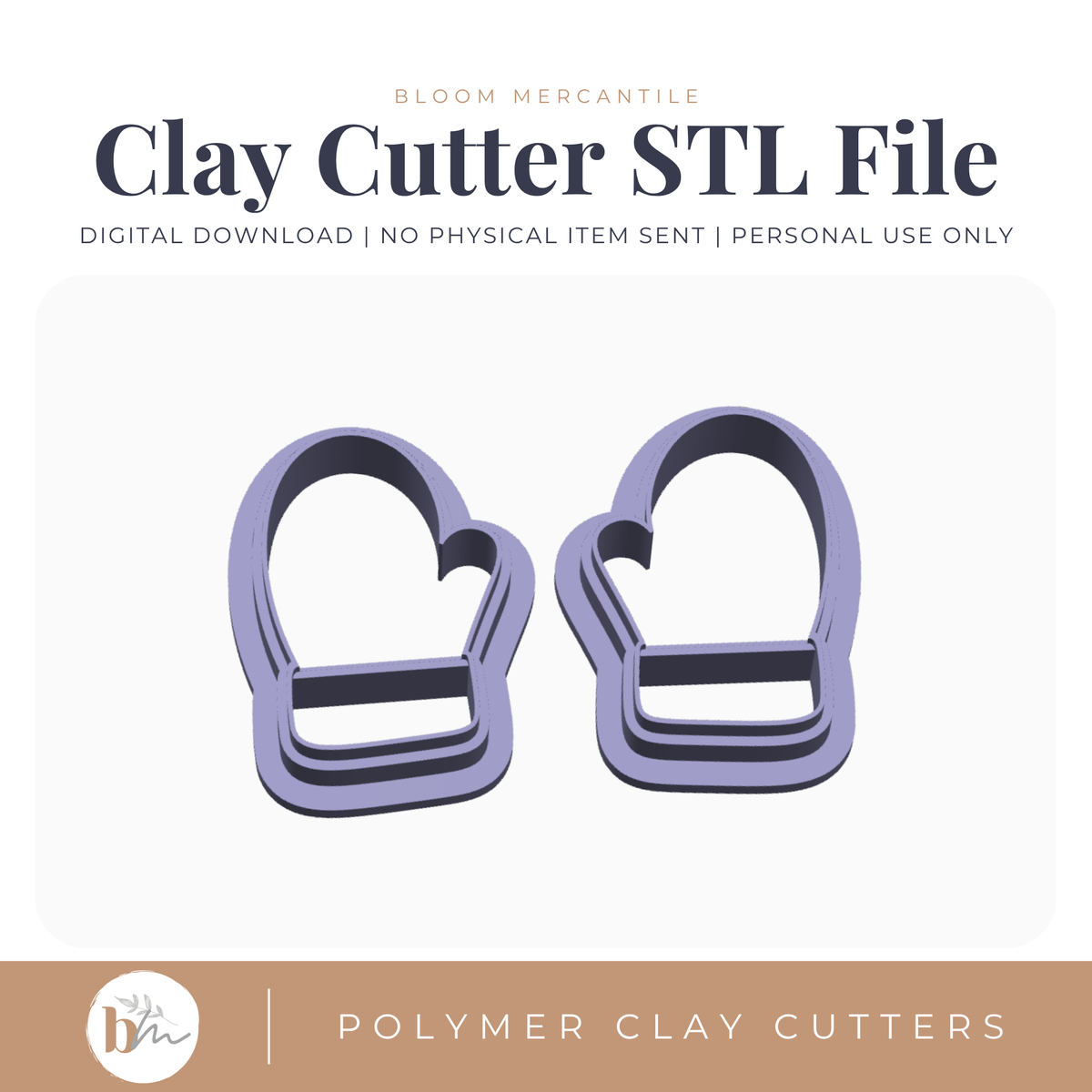 Mitten Mirror Set - 4 Sizes STL cutter