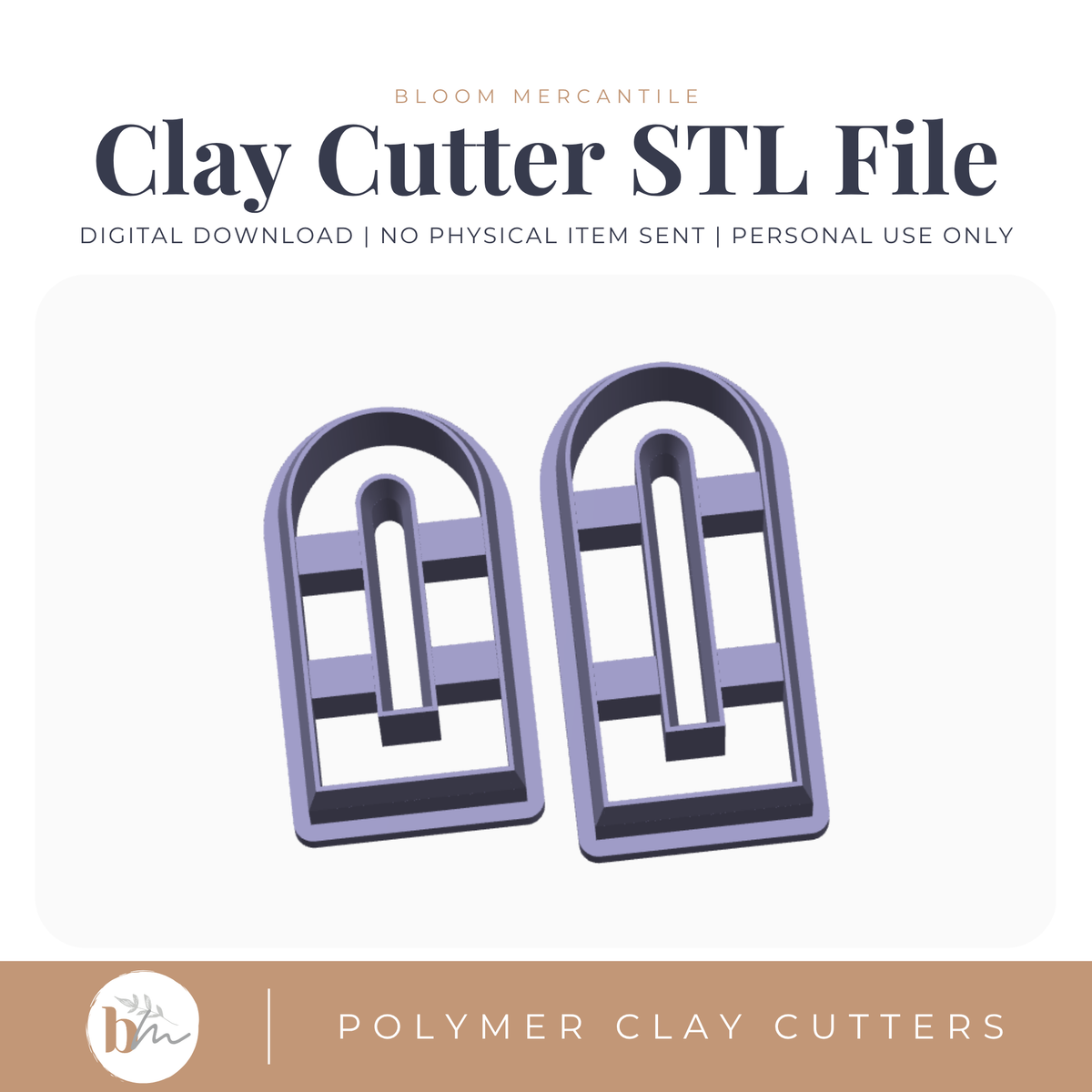 Narrow Windowed Arch - 2 Sizes STL cutter
