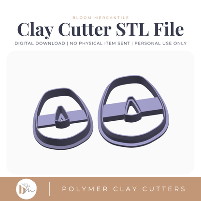 Organic Square Donuts - 2 Sizes STL polymer clay cutter digital file