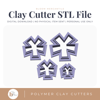Pom Poms - 4 Sizes STL polymer clay cutter