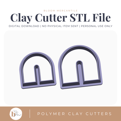 Rainbow Arch - 2 Sizes STL polymer clay cutter