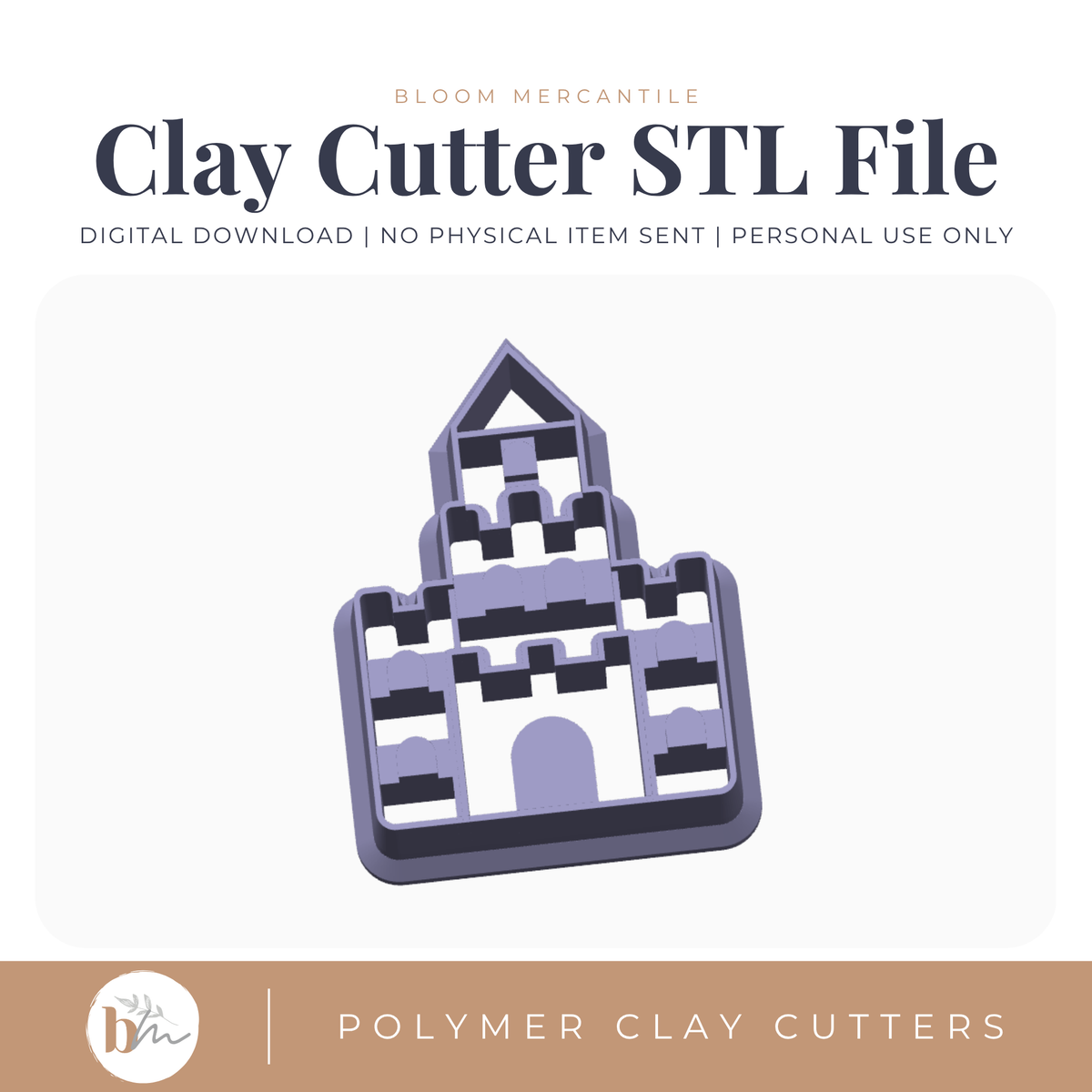 Sand Castle | Digital STL File | Polymer Clay Tools & Cutters